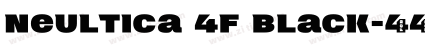 Neultica 4F Black字体转换